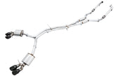 AWE Touring Edition Exhaust for Audi B9 S5 Coupe - Diamond Black 102mm Tips - Primary